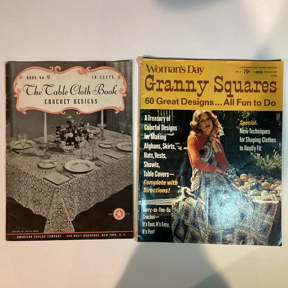Vintage Crochet & Knitting Books & Magazines Set of 4 - Picture 3 of 4